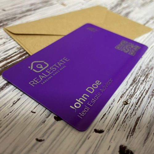 Purple NFC Personal Branded card
