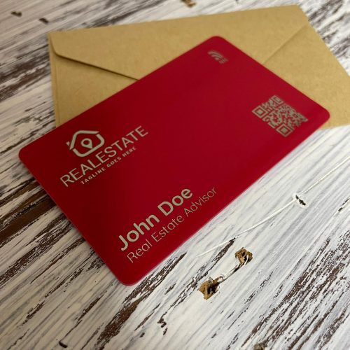 Red NFC Personal Branded card