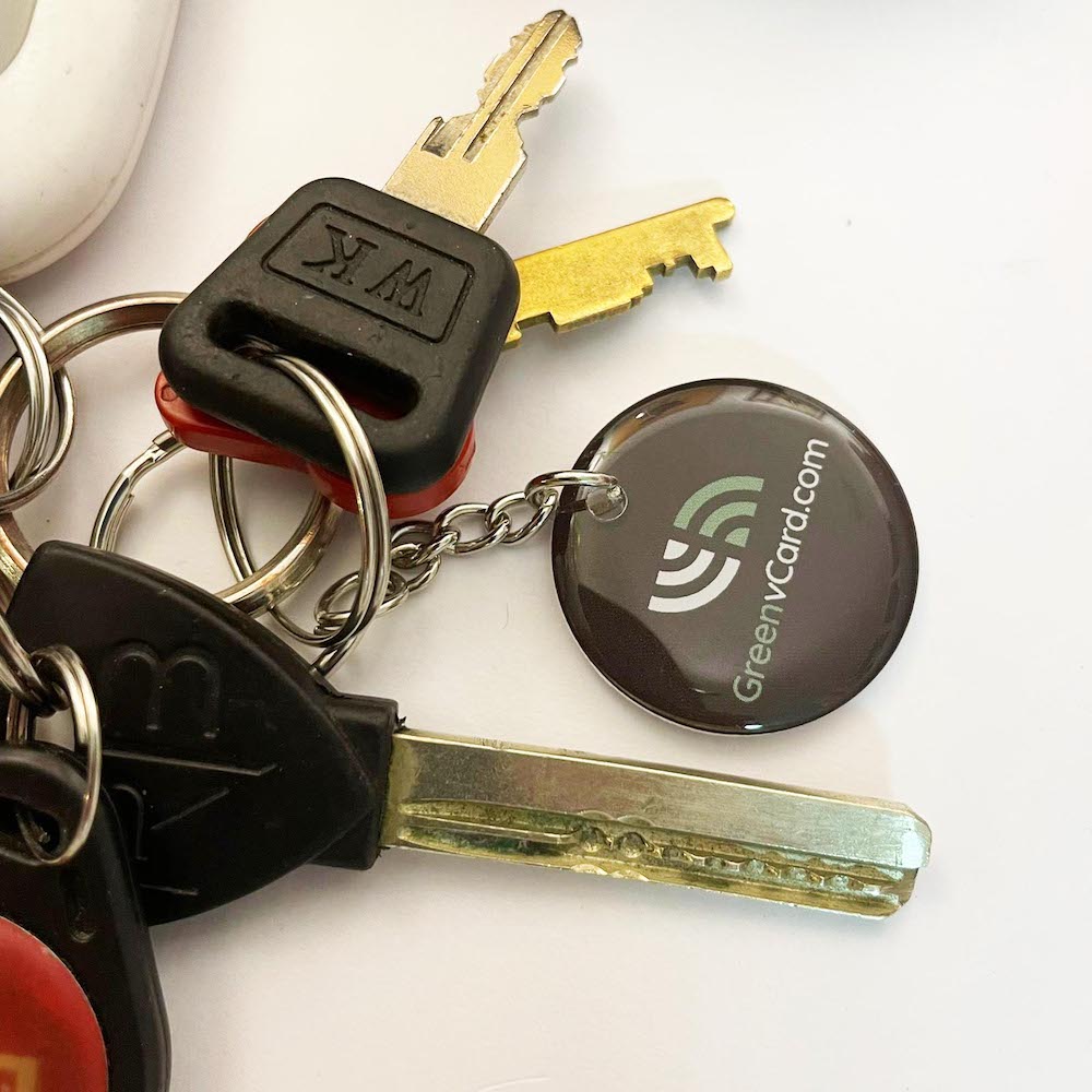 NFC Keychain - Greenvcard.com